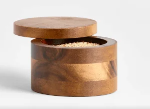 Acacia Salt Cellar